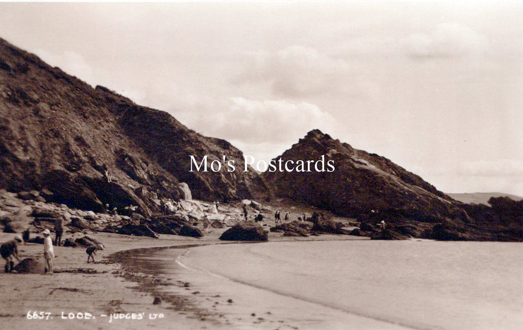 Cornwall Postcard - Looe Beach  SW18534
