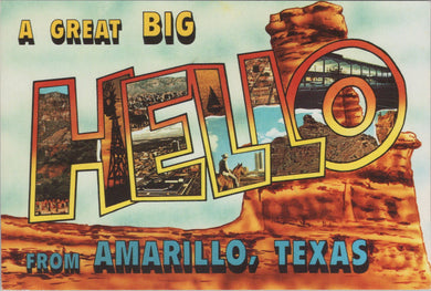 America Postcard - Hello From Amarillo, Texas  SW16920