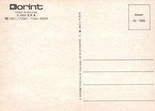 Load image into Gallery viewer, Back of a postcard with Dorint Hotel Ardenne branding and contact information.
