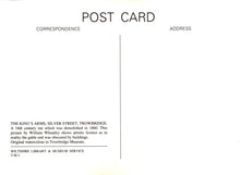 Load image into Gallery viewer, Black text on a white background of a postcard with correspondence and address details.
