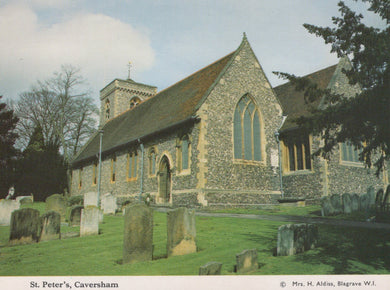 St. Peter's Church in Caversham with gravestones in the foreground