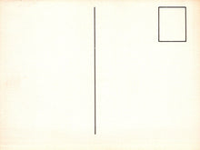 Load image into Gallery viewer, Minimalist design with a vertical line and a small square on a beige background
