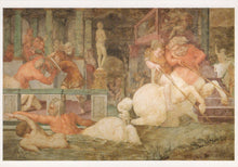 Load image into Gallery viewer, Mural painting with classical figures and architecture, possibly from a historical or mythological scene.
