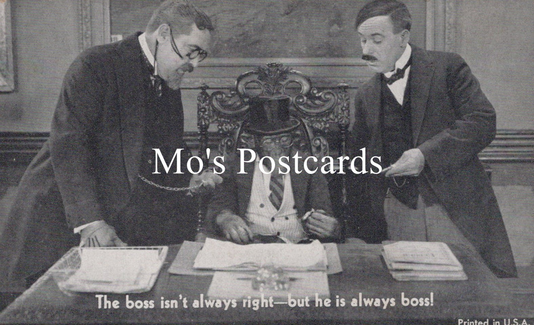 Humour Postcard - Chimpanzee Boss   SW18921