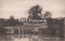 Load image into Gallery viewer, Vintage-style image of a bridge over water with trees in the background, featuring &#39;Mo&#39;s Postcards&#39; text.
