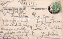 Load image into Gallery viewer, Vintage postcard with handwritten text and a stamp, featuring the brand &#39;Mo&#39;s Postcards&#39;.
