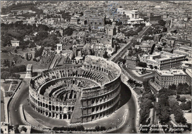 Italy Postcard - Aerial View of Rome, Roma, The Colosseum   SW17056