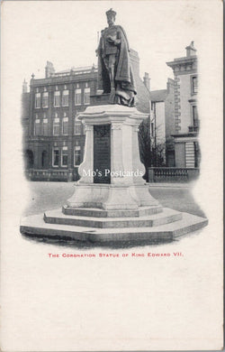 Berkshire Postcard - Reading, The Coronation Statue of King Edward VII  SW17357