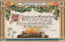 Load image into Gallery viewer, Greetings Postcard - Christmas Joys, Log Fire   SW17367
