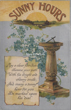 Load image into Gallery viewer, Greetings Postcard - Sunny Hours, Sundial  SW17373
