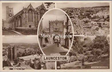 Cornwall Postcard - Views of Launceston   SX10