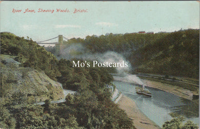 Bristol Postcard - Steamer on The River Avon, Showing Woods SX15