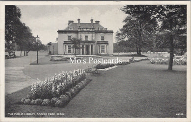 Scotland Postcard - The Public Library, Cooper Park, Elgin  SX40