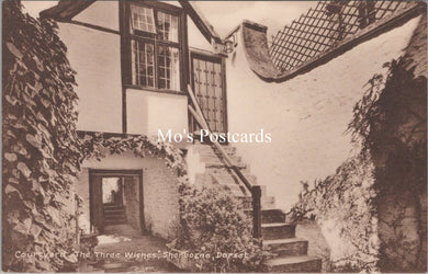 Dorset Postcard - Courtyard, The Three Wishes, Sherborne  SX42