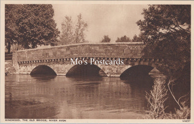 Hampshire Postcard - Ringwood, The Old Bridge, River Avon  SX102