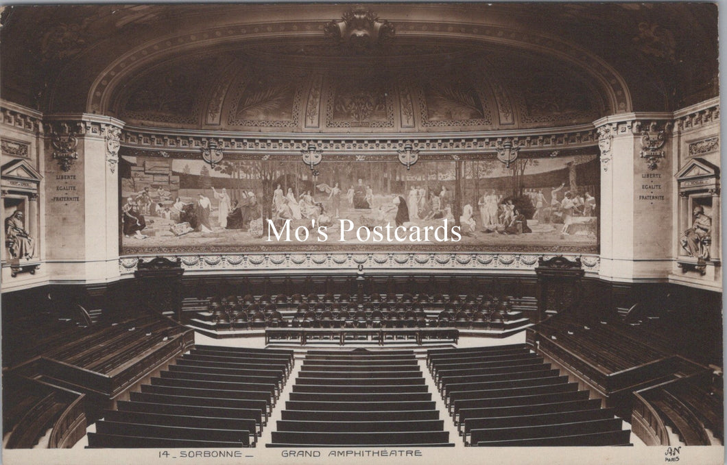 France Postcard - Paris, Sorbonne Grand Amphitheatre  SX103