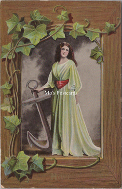 Religion Postcard - Saints, Hope Holding an Anchor  SX105