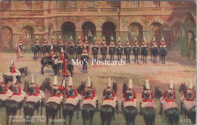 Military Postcard - Horse Guards, London, Changing The Guard  SX133