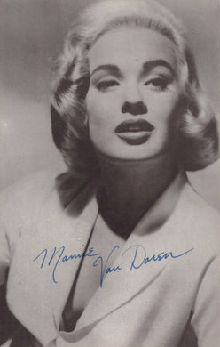 Black and white portrait of a woman with signature