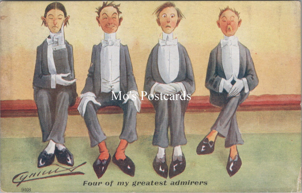 Comic Postcard - Cynicus, Four of My Greatest Admirers  SW17630