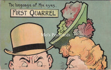 Load image into Gallery viewer, Comic Postcard - First Quarrel, The Language of The Eyes SW17632
