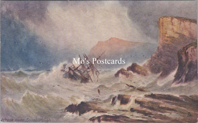 Yorkshire Postcard - Ship Wreck off Scarborough  SW18000