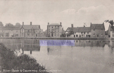 Cambridgeshire Postcard - River Ouse and Causeway, Godmanchester SW20197