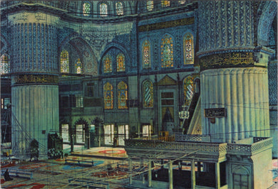 Turkey Postcard - Istanbul, Interior of The Blue Mosque SW17175