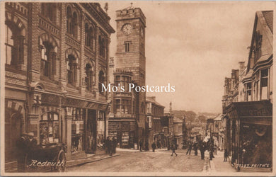 Cornwall Postcard - Redruth Street Scene  SW18336