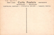 Load image into Gallery viewer, Vintage postcard with text in multiple languages on a beige background
