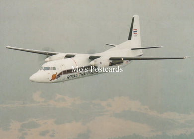 Civil Aviation Postcard - Royal Thai Police Fokker 50 Aeroplane  SW19011