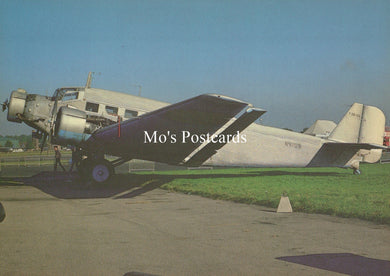 Civil Aviation Postcard - Lufthansa Junkers JU52 Aeroplane  SW19106
