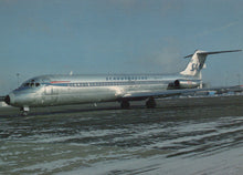 Load image into Gallery viewer, Scandinavian Airlines airplane on a runway with a clear sky background
