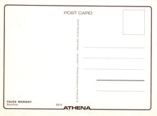 Load image into Gallery viewer, Back of a postcard with printed text and branding
