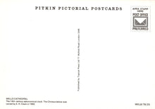 Load image into Gallery viewer, Back of a postcard with Pitkin Pictorial Postcards branding and text.
