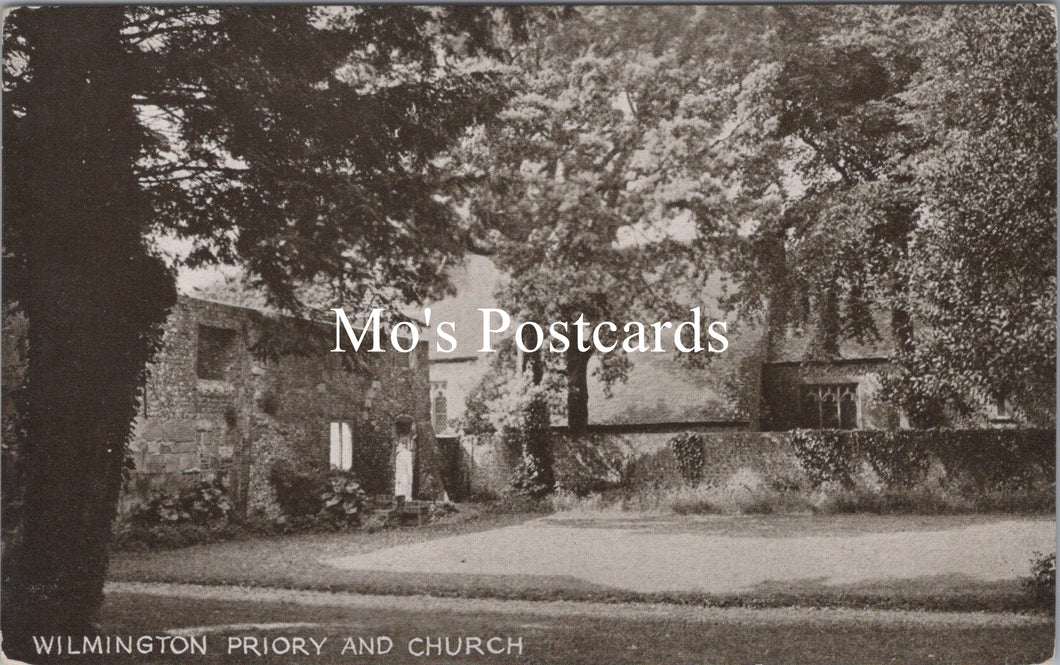 Sussex Postcard - Wilmington Priory and Church   SW17336