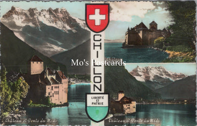 Switzerland Postcard - Views of Chillon  SW17496