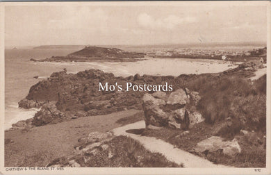 Cornwall Postcard - Carthew and The Island, St Ives   SW17499