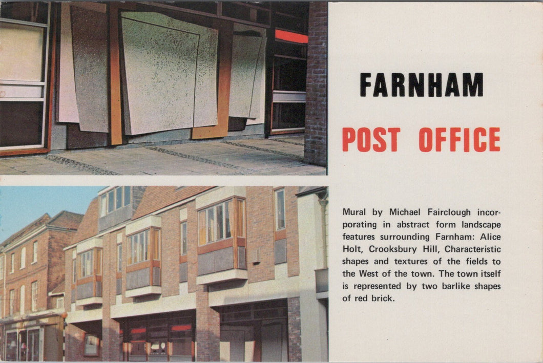 Surrey Postcard - Farnham Post Office   SW17296