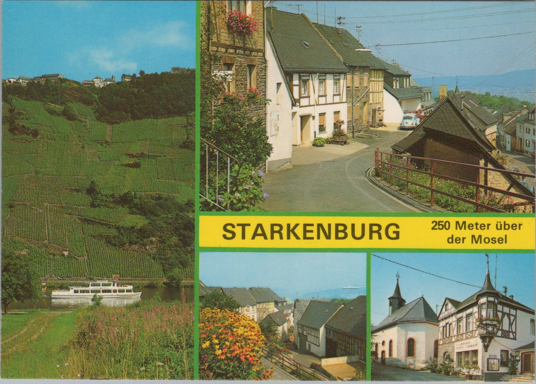 Germany Postcard - Starkenburg, 250m Uber Der Mosel  SW17313