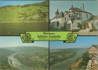 Germany Postcard - Weinhaus Schone Aussicht, Starkenburg  SW17314