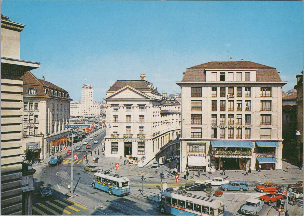 Switzerland Postcard - St Francois Place, Lausanne  SW17229