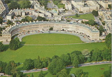 Somerset Postcard - Aerial View of The Royal Crescent, Bath  SW17234