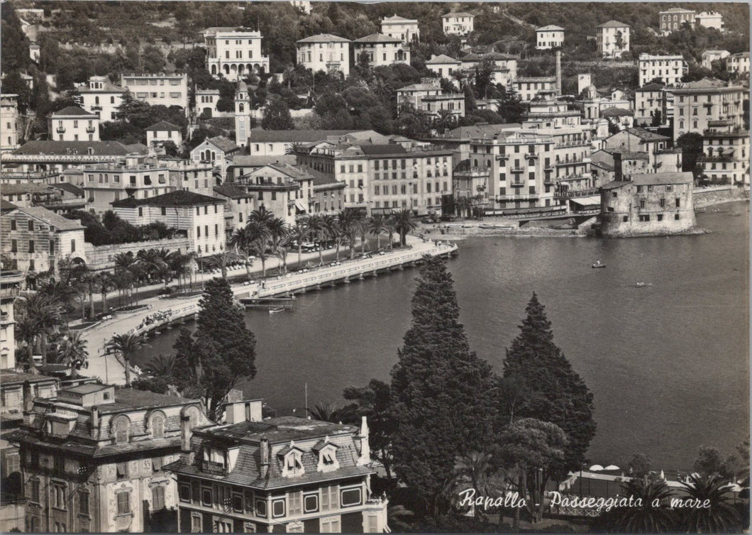 Italy Postcard - Rapallo, Passeggiata a Mare   SW17265