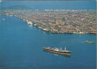 Brazil Postcard - Santos, Quays of The Biggest Coffee Export Center  SX45