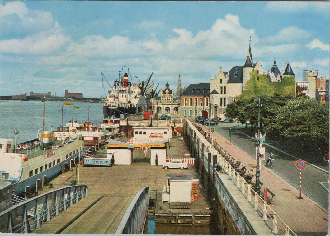 Belgium Postcard - Antwerp Landing Stage Near The Steen  SX57