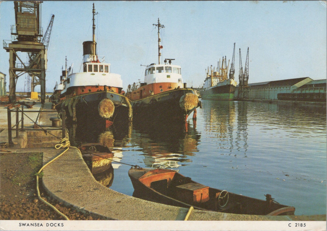 Wales Postcard - Swansea Docks, Glamorgan  SX58