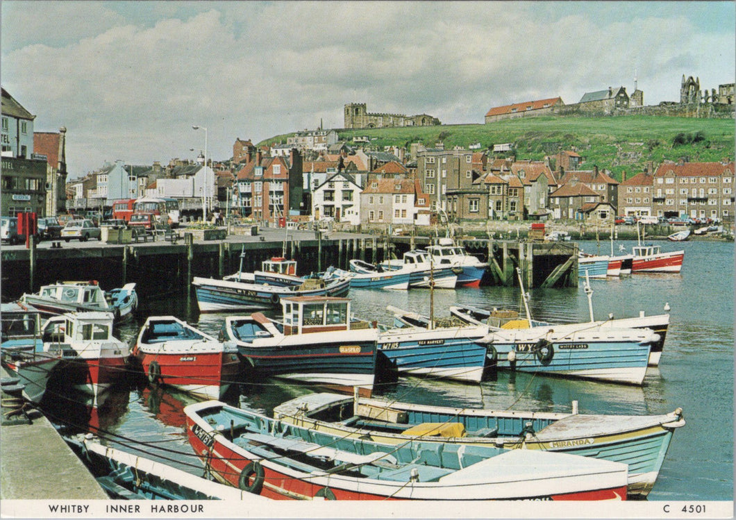 Yorkshire Postcard - Whitby Inner Harbour   SX74