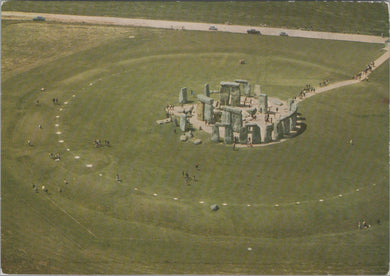 Wiltshire Postcard - Aerial View of Stonehenge    SW17379