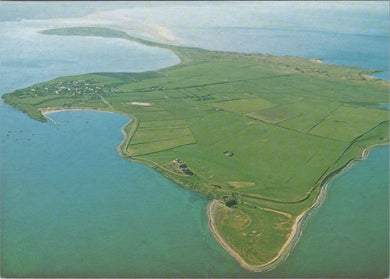 Northumberland Postcard - Aerial View of Holy Island   SW17388